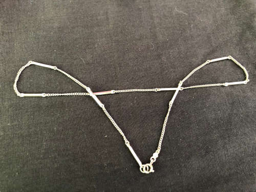 STUNNING STERLING SILVER CHOKER CHAIN - 5g - CLEARLY MARKED