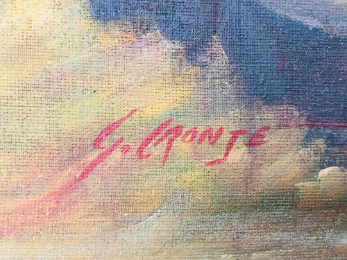 INVESTMENT ART !! GAWIE CRONJE (1930 - 2007) STUNNING LARGE FRAMED OIL ON CANVAS - SEASCAPE