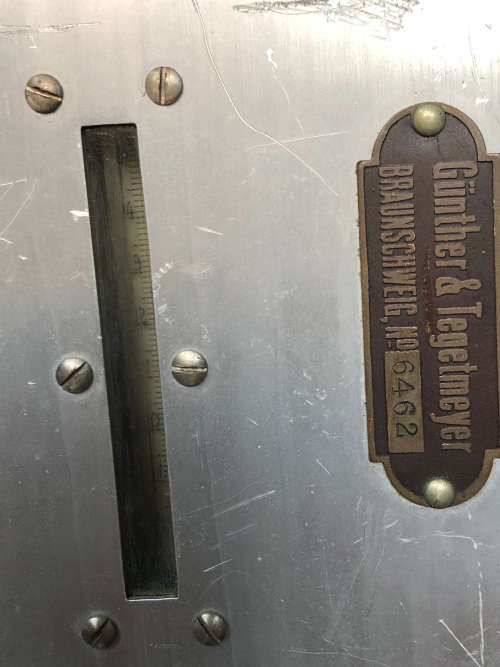 GUNTHER and TEGETMEYER RADIATION METER - BRAUNSCHWEIG GERMANY - RARE HISTORICAL SCIENTIFIC MACHINE
