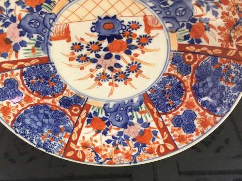 Antique Japanese Imari Hand Painted Large Plate 31cm