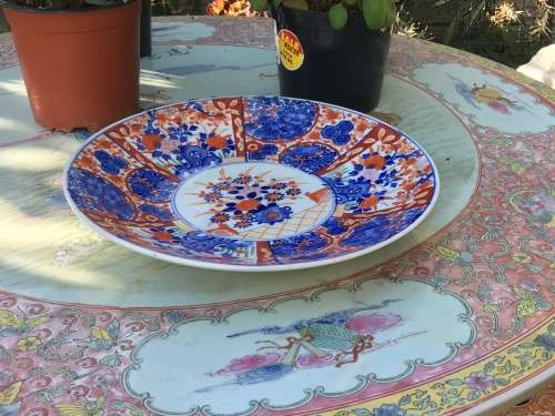 Antique Japanese Imari Hand Painted Large Plate 31cm