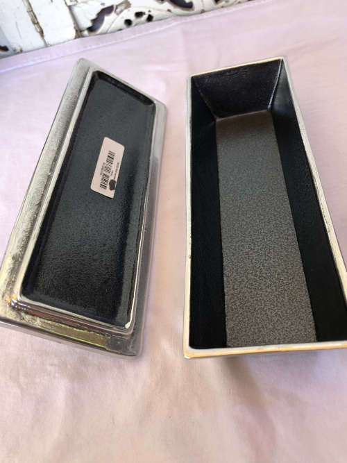 CARROL BOYES (1954 - 2019) FUNCTIONAL ART - ORIGINAL ACROBAT PATTERN PENCIL BOX - LIKE NEW