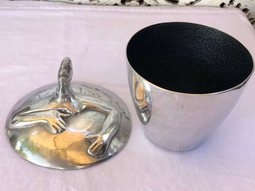 CARROL BOYES (1954 - 2019) WOMAN PATTERN JAM JAR - CLEARLY MARKED - FUNCTIONAL ART