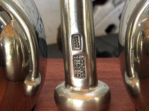 CARROL BOYES (1954 - 2019) WAVE PATTERN OIL AND VINEGAR DRIZZLERS - BRAND NEW - CLEARLY MARKED
