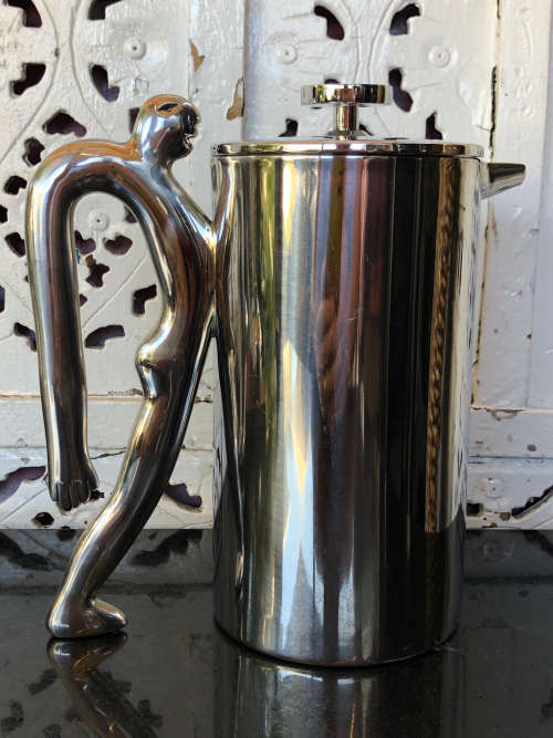CARROL BOYES (1954 - 2019) FULL OF BEANS PATTERN COFFEE PLUNGER - BRAND NEW - CLEARLY MARKED