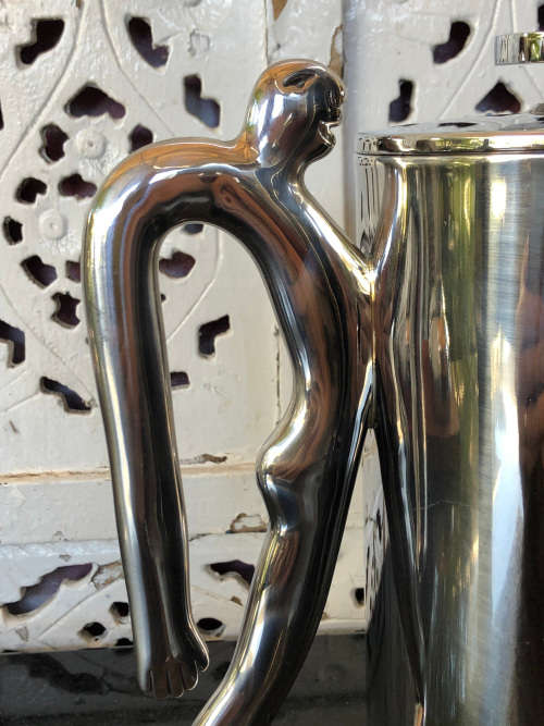 CARROL BOYES (1954 - 2019) FULL OF BEANS PATTERN COFFEE PLUNGER - BRAND NEW - CLEARLY MARKED