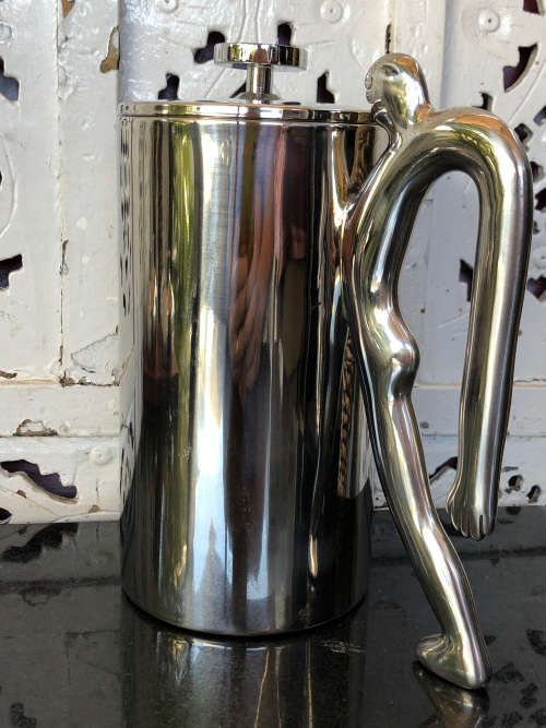 CARROL BOYES (1954 - 2019) FULL OF BEANS PATTERN COFFEE PLUNGER - BRAND NEW - CLEARLY MARKED
