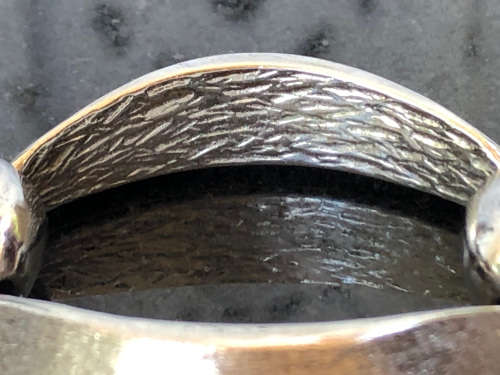 ORLANDO ORLANDINI - 1960`S CHUNKY ITALIAN 800 SILVER UN0 A ERRA DESIGNER BRACELET - 93.86g