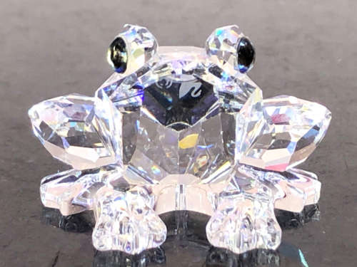 STUNNING RARE SWAROVSKI CRYSTAL FROG - EXQUISITE PIECE - CLEARLY MARKED - DISCONTINUED