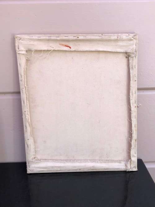 Wow !!! Ndabuko Ntuli (SA KZN 1975 - )- Classic signed box framed acrylic on stretched canvas
