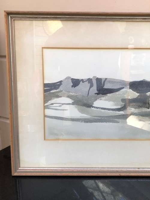 FIONA EWAN ROWETT (1948 - SA)  Stunning early water colour painting of the Drakensberg dated 1976