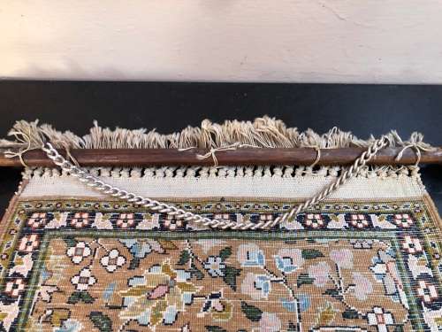 INVESTMENT PIECE !!! BEAUTIFUL GENUINE SILK TURKISH HEREKE HUNTING CARPET / WALL HANGING