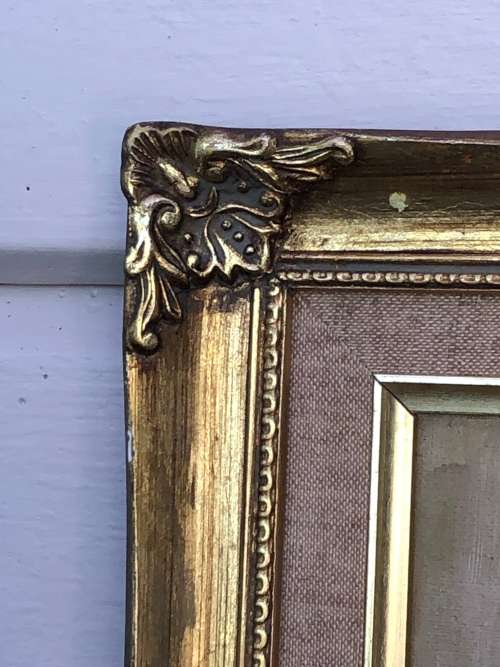ROBERT COX (1934 - 2001) GILT FRAMED ORIGINAL OIL ON BOARD STILL LIFE OF FLOWERS