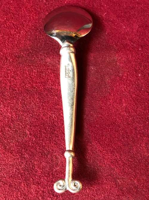 CARROL BOYES (1954 - 2019) FUNCTIONAL ART ARIES PATTERN SUGAR SPOON - CLEARLY MARKED