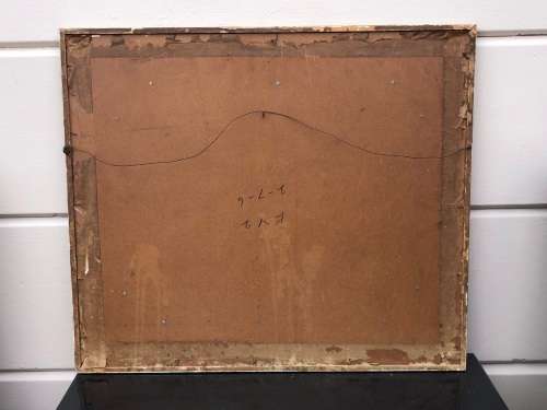 JOAN EVANS (1905 - 1986) FRAME OIL ON CANVAS LANDSCAPE PAINTING