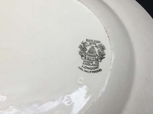 c1930s Burgess and Leigh Burleigh Ware England Large Meat Platter with Beehive mark