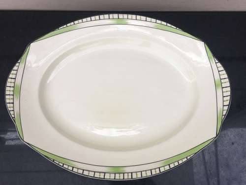 c1930s Burgess and Leigh Burleigh Ware England Large Meat Platter with Beehive mark