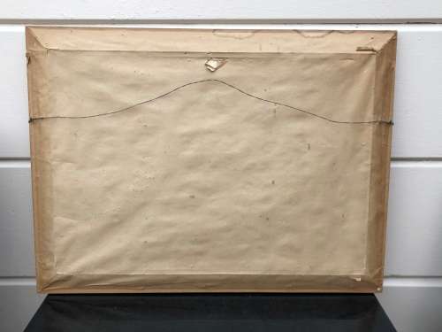 JEAN BONSOR ORIGINAL FRAMED LANDSCAPE OIL ON CANVAS PAINTING FIXED TO BOARD - DATED 1980 !!!!