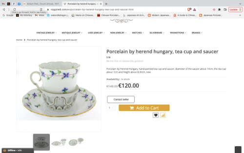 Ultra Rare !!!! Herend Hvngary Trembleuse Porcelain Duo - Collectors Item