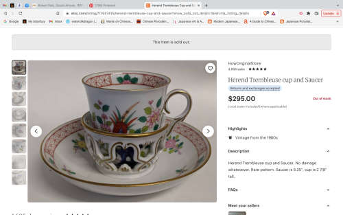Ultra Rare !!!! Herend Hvngary Trembleuse Porcelain Duo - Collectors Item