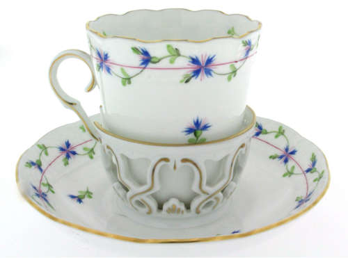 Ultra Rare !!!! Herend Hvngary Trembleuse Porcelain Duo - Collectors Item