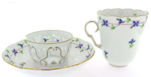 Ultra Rare !!!! Herend Hvngary Trembleuse Porcelain Duo - Collectors Item