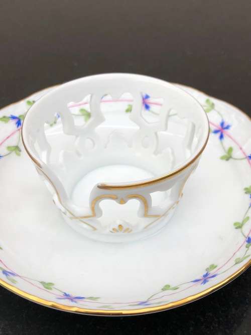 Ultra Rare !!!! Herend Hvngary Trembleuse Porcelain Duo - Collectors Item