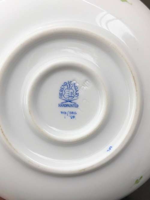 Ultra Rare !!!! Herend Hvngary Trembleuse Porcelain Duo - Collectors Item