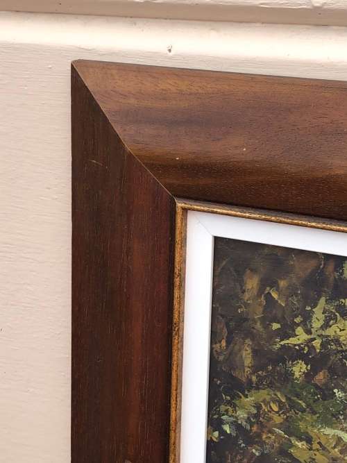 INVESTMENT ART !! RON WALDECK (1946-) FAMOUS RHODESIAN ARTIST STUNNING FRAMED OIL ON BOARD LANDSCAPE