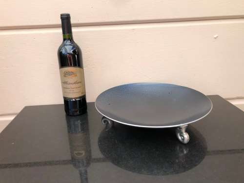 CARROL BOYES (1954 - 2019) FUNCTIONAL ART !!! WAVE PATTERN PLATTER - CLEARLY MARKED