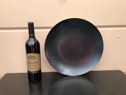 CARROL BOYES (1954 - 2019) FUNCTIONAL ART !!! WAVE PATTERN PLATTER - CLEARLY MARKED