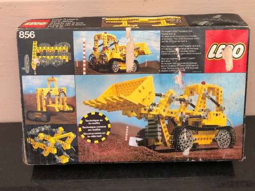 WOW !!! 1979 LEGO BULLDOZER 856 BOXED SET - INCOMPLETE SET WITH 353 PIECES
