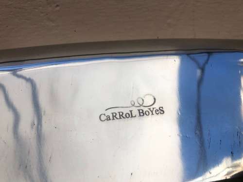 CARROL BOYES (1954 - 2019) BEEHIVE PATTERN MEDIUM SIZE CANOE BOWL