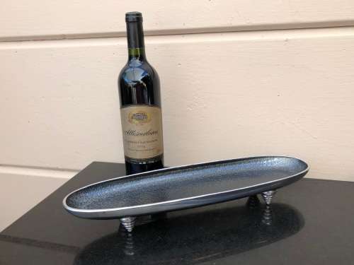 CARROL BOYES (1954 - 2019) BEEHIVE PATTERN MEDIUM SIZE CANOE BOWL