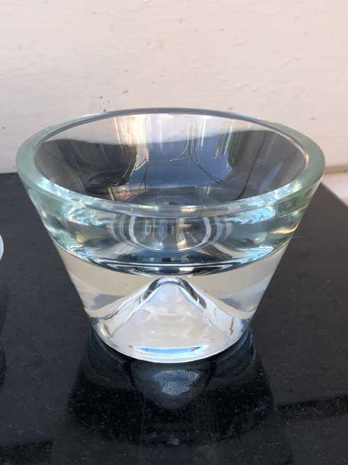 WOW !! STUNNING HEAVY GLASS DECANTER WITH STAND - UNUSUAL PIECE