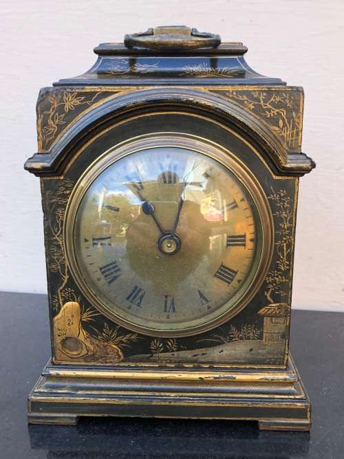 EDWARDIAN FRENCH CHINOISERIE REVIVAL BRACKET CLOCK CIRCA 1900-1910, 100% WORKING!!