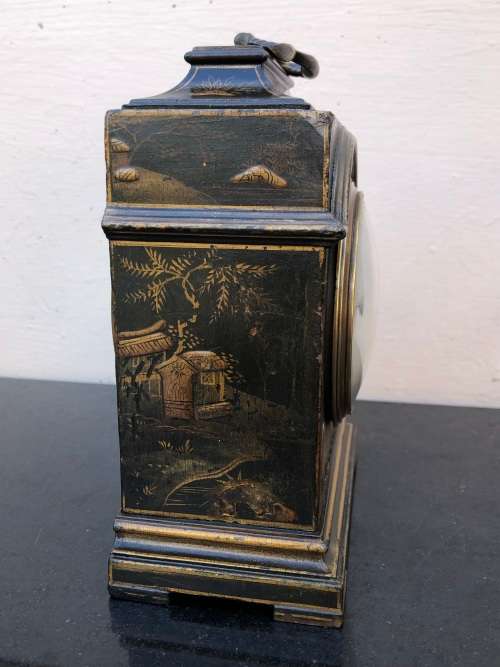 EDWARDIAN FRENCH CHINOISERIE REVIVAL BRACKET CLOCK CIRCA 1900-1910, 100% WORKING!!