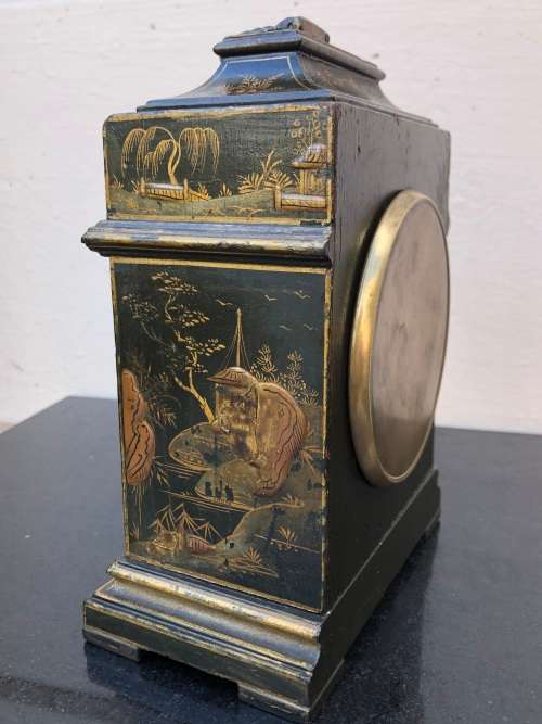 EDWARDIAN FRENCH CHINOISERIE REVIVAL BRACKET CLOCK CIRCA 1900-1910, 100% WORKING!!