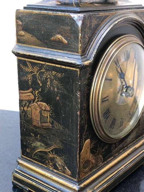 EDWARDIAN FRENCH CHINOISERIE REVIVAL BRACKET CLOCK CIRCA 1900-1910, 100% WORKING!!
