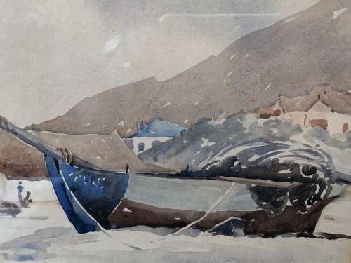 PAT SKILLETER (SA 1922 - 1988) - FRAMED ORIGINAL WATERCOLOR PAINTING