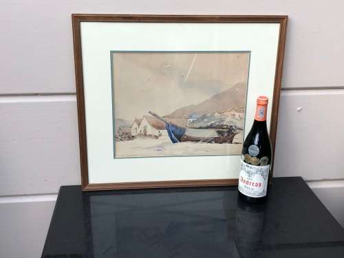 PAT SKILLETER (SA 1922 - 1988) - FRAMED ORIGINAL WATERCOLOR PAINTING