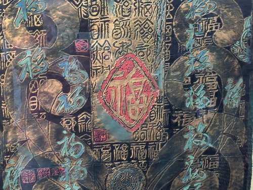 INVESTMENT ART - C.T. WONG (1944 - ) FAMOUS HONG KONG - LARGE FRAMED OIL ON CANVAS PAINTING