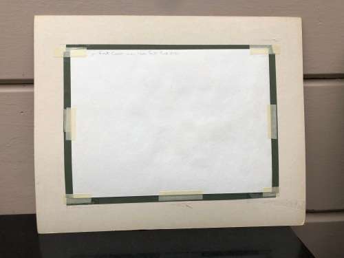 GERALDINE GULSTON (SA 20th CENTURY) UNFRAMED WATERCOLOUR PAINTING SOUTH COAST VIEW `SALT ROCK` 1984