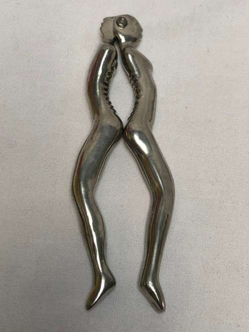 CARROL BOYES (1954 - 2019) ORIGINAL WOMAN / MAN PATTERN NUTCRACKER - STUNNING FUNCTIONAL ART !!!
