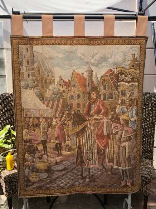 WHAT A BEAUTY !!!! STUNNING LARGE JEBAN DE MACY AUBUSSON /TAPESTRY WALL HANGING 1310 X 1060mm