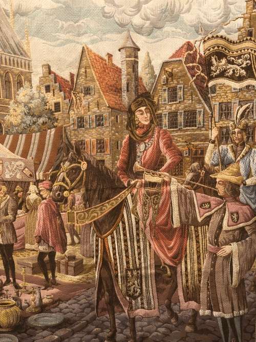 WHAT A BEAUTY !!!! STUNNING LARGE JEBAN DE MACY AUBUSSON /TAPESTRY WALL HANGING 1310 X 1060mm