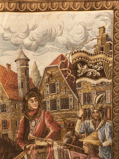 WHAT A BEAUTY !!!! STUNNING LARGE JEBAN DE MACY AUBUSSON /TAPESTRY WALL HANGING 1310 X 1060mm