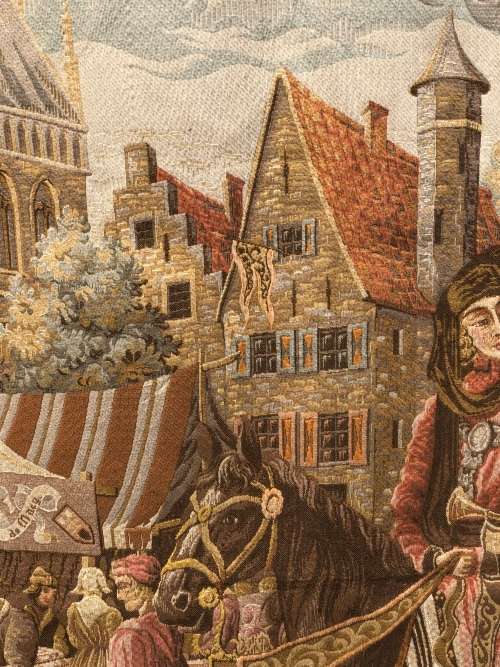 WHAT A BEAUTY !!!! STUNNING LARGE JEBAN DE MACY AUBUSSON /TAPESTRY WALL HANGING 1310 X 1060mm