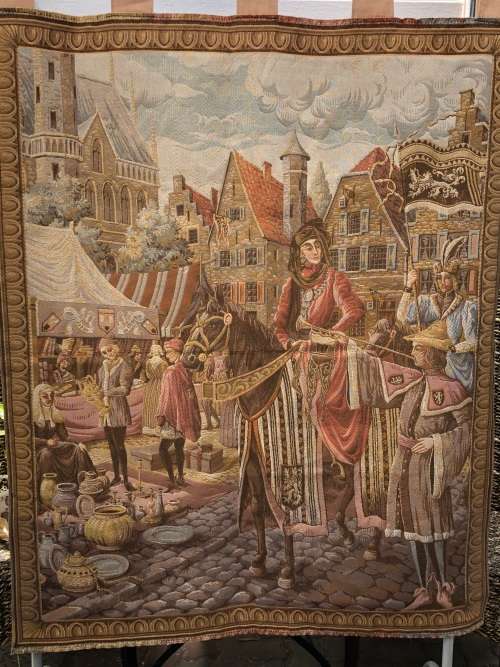 WHAT A BEAUTY !!!! STUNNING LARGE JEBAN DE MACY AUBUSSON /TAPESTRY WALL HANGING 1310 X 1060mm