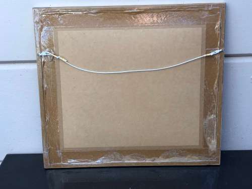B. de HARDE (SA 20th CENTURY) - STUNNING FRAMED OIL ON BOARD LANDSCAPE PAINTING - BEHIND GLASS